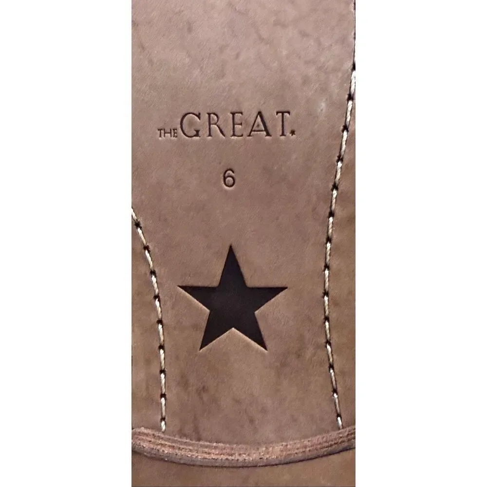 THE GREAT Distressed Boxcar Boot in Cream NWB Size 6
